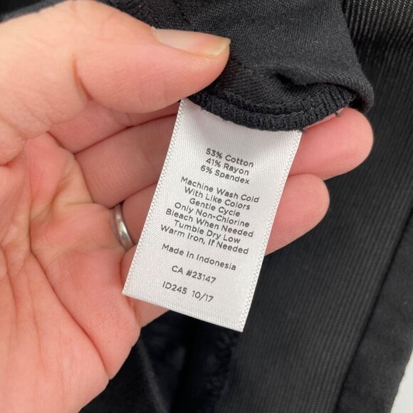 NWT Talbots Skinny Ankle Black Pull On Elastic Waist Career Pants Womens Size 10 - Picture 5 of 8